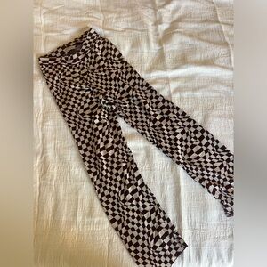 Paloma Wool no. 624 // orinocco knitted flare pants in brown and cream